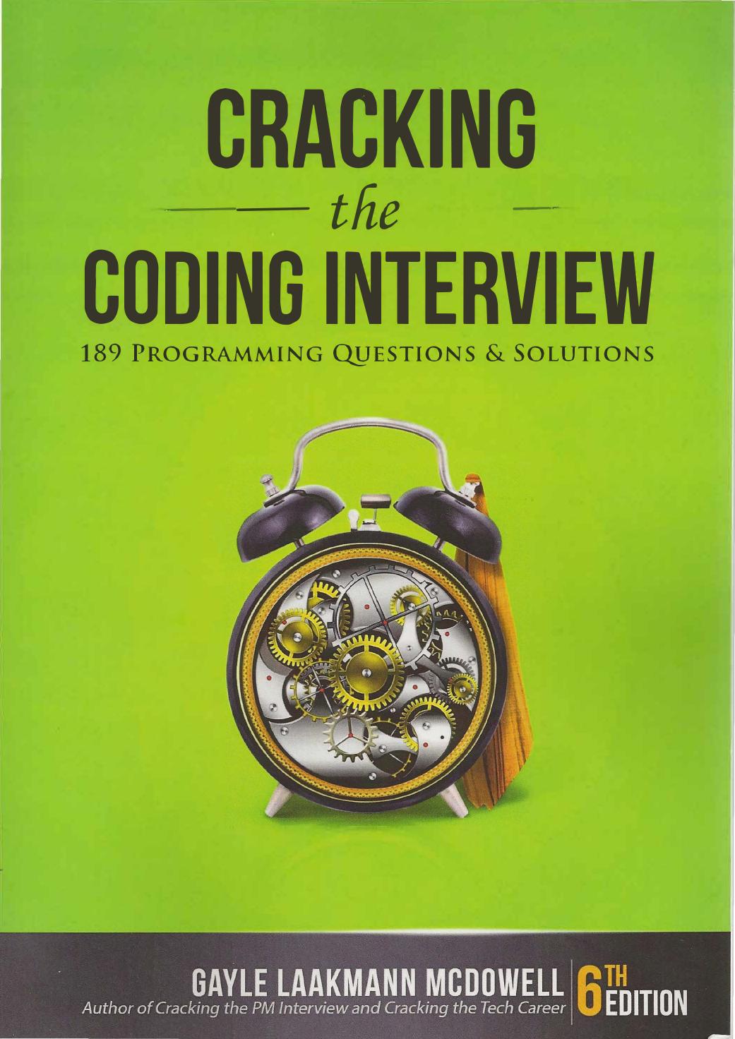 Cracking the Coding Interview, 6th Edition: 189 Programming Questions and Solutions (Indian Edition)